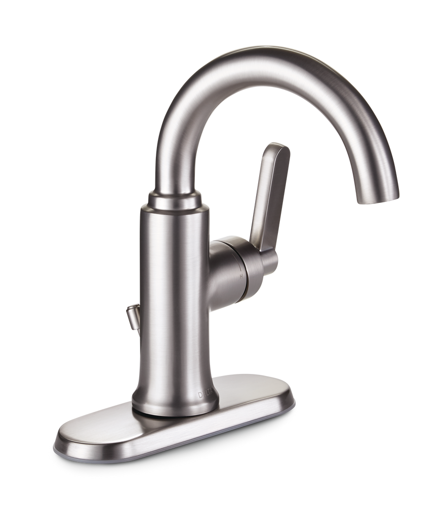 Delta Faucet Alux Single Handle Bathroom Sink Faucet, WaterSense