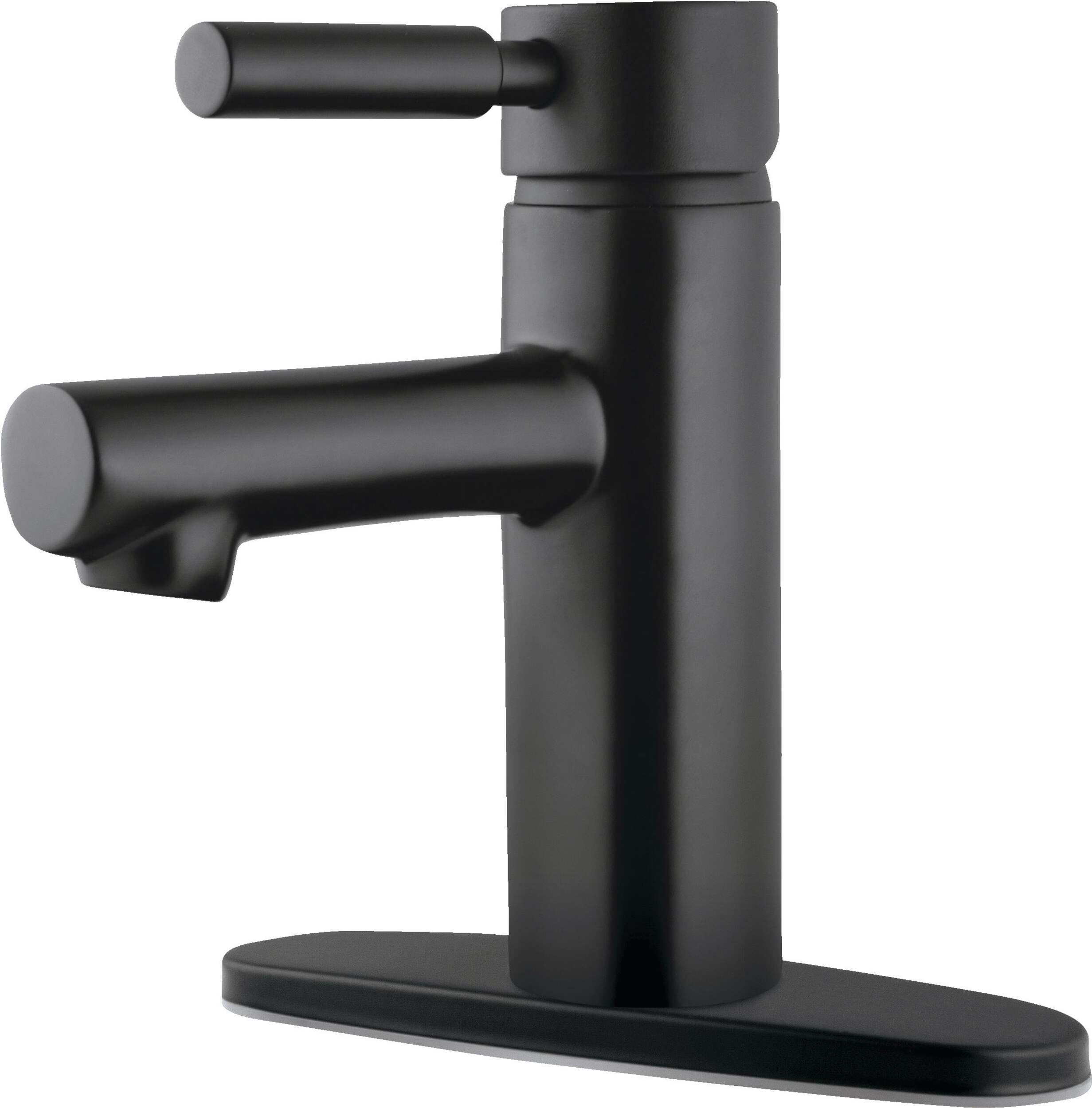 Delta Faucet Struct Single Handle Single Hole 4-in Centreset Bathroom Sink Faucet, WaterSense® Certified, Matte Black Front_Three_Fourths_Angled_Left
