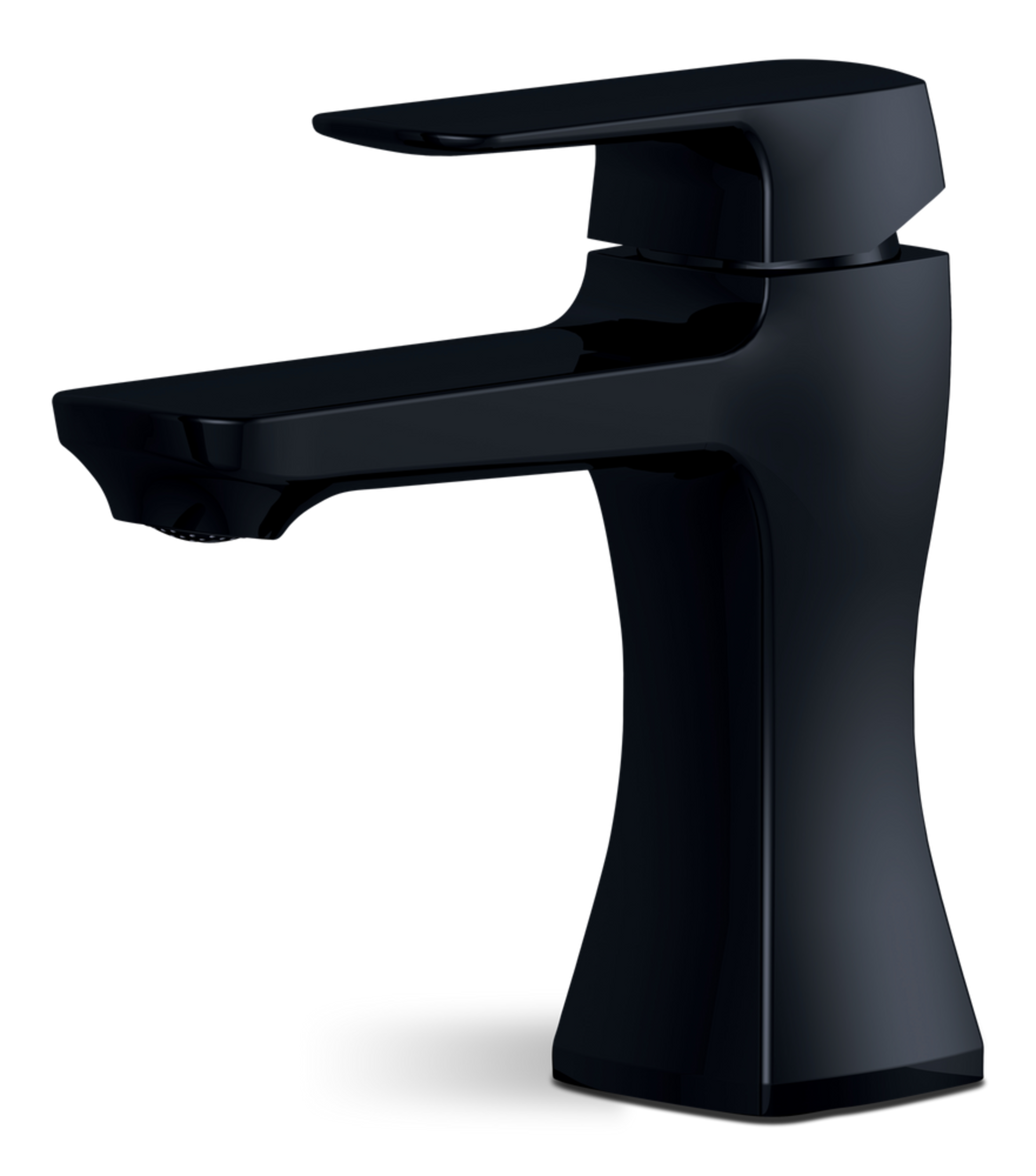 Danze Aztek Single Handle 4-in Centreset Bathroom Sink Faucet with Pop-up Drain, Matte Black Front_Three_Fourths_Angled_Left