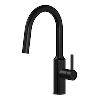 Danze Colby Single Handle Pull Down Kitchen Faucet, Matte Black Front_Three_Fourths_Angled_Left
