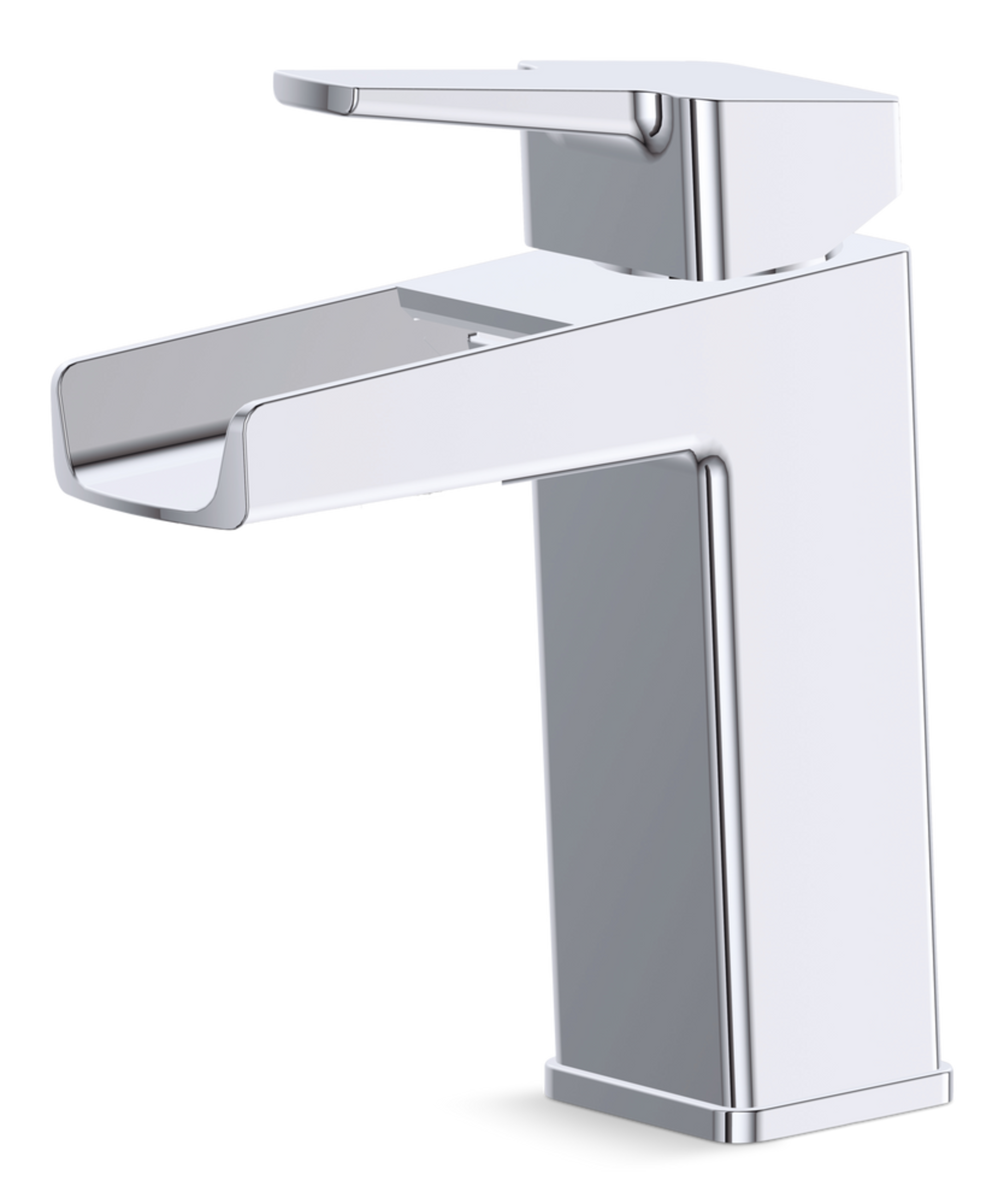 Danze Reeve Single Handle Single Hole 4-in Centerset Bathroom Sink Faucet with Pop-up Drain, Chrome Front_Three_Fourths_Angled_Left