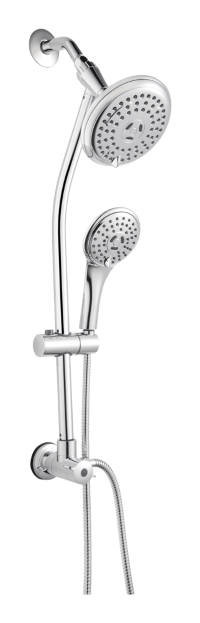 Pfister 3-Setting Spray & Handheld Shower Head Combo with Slide Bar, Chrome Front_Angled_Right