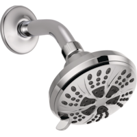 Delta Faucet 6-Setting Fixed Massage Spray Shower Head, Chrome