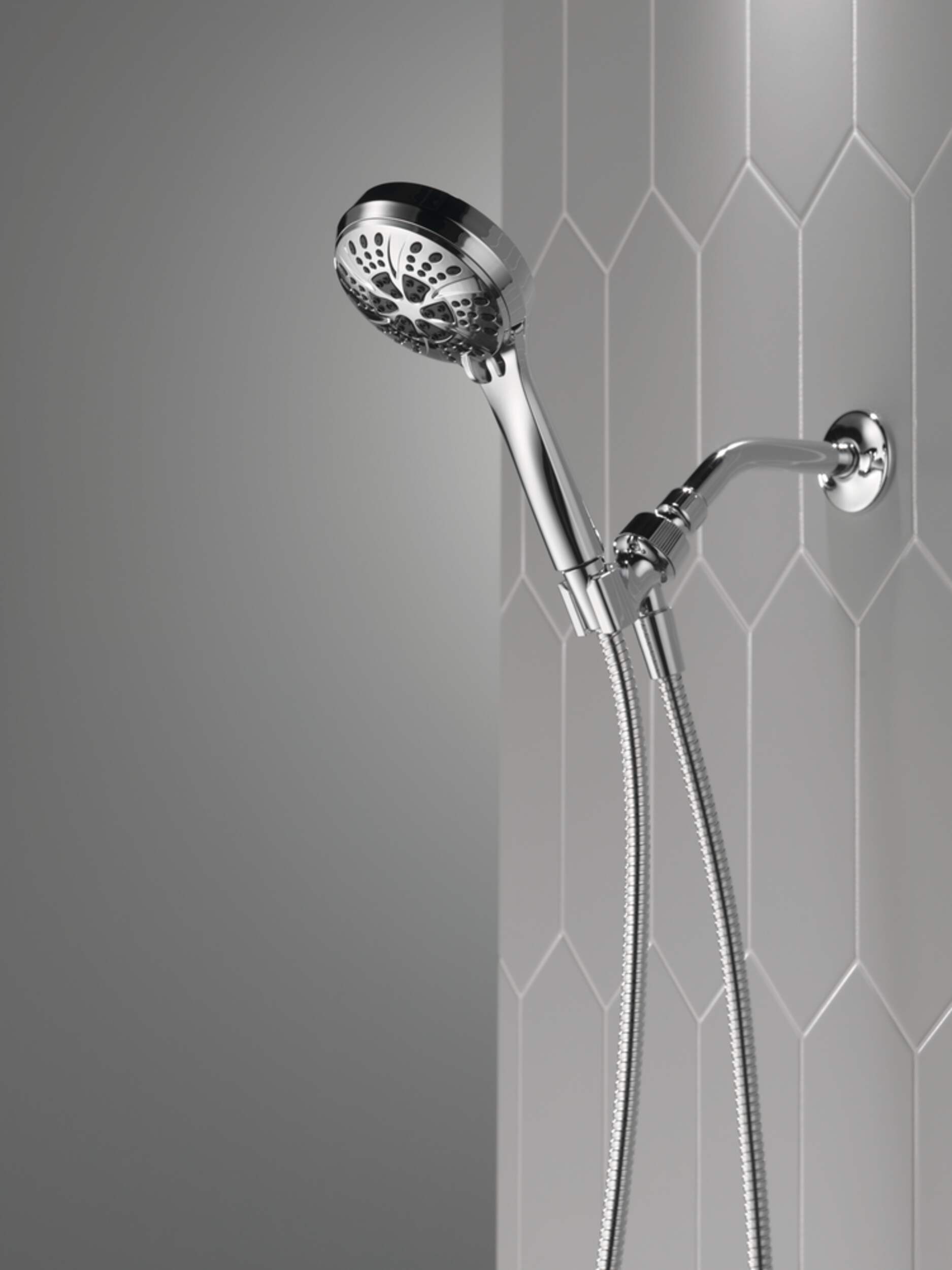Delta Faucet 6Setting Massage Spray Handheld Shower Head, Chrome