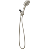 Peerless 6-Setting Square Massage Spray Handheld Shower Head, Brushed Nickel Front_Angled_Right