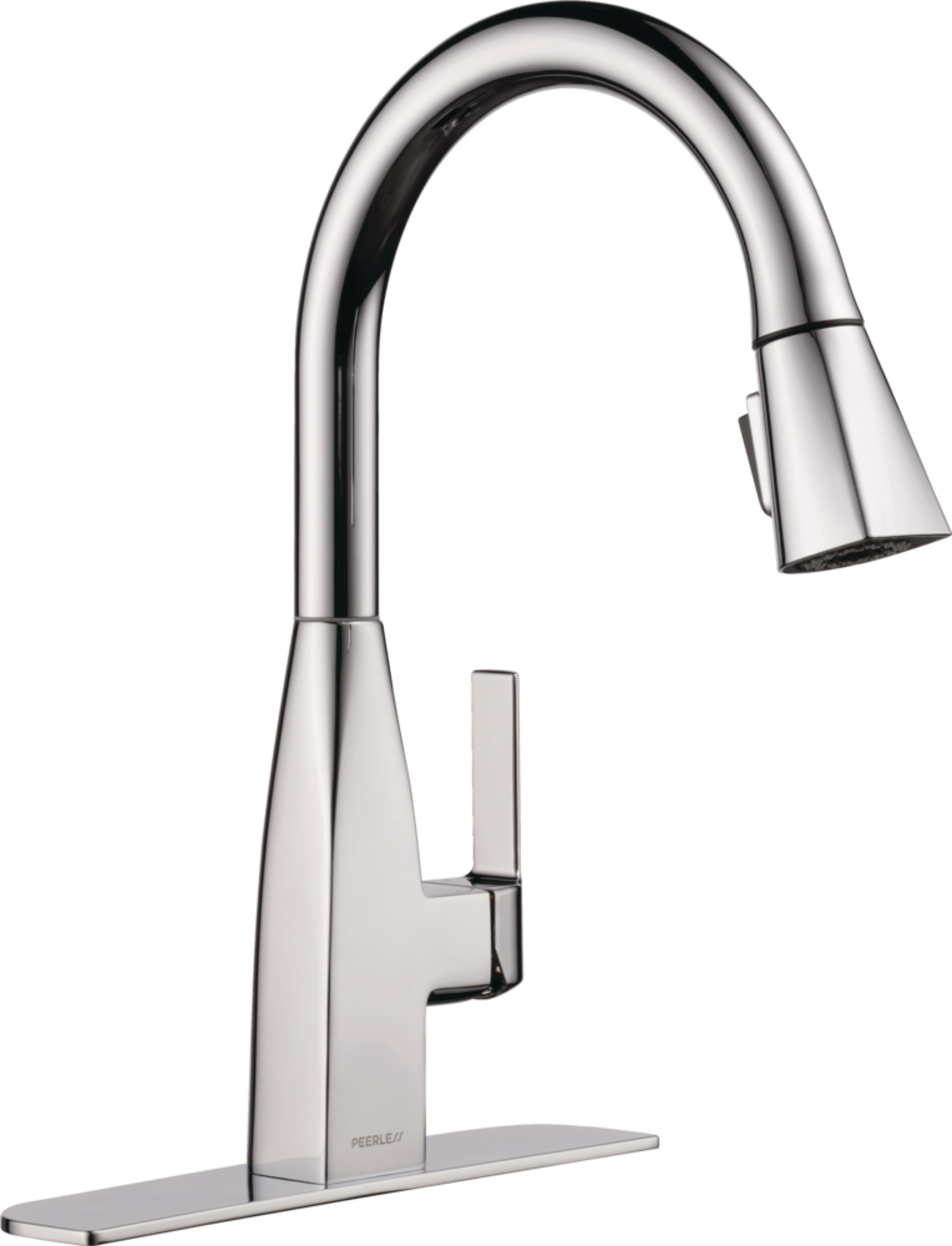 Peerless® Xander Single-Handle High Arc Pull-Down Kitchen Faucet, Chrome Front_Angled_Right