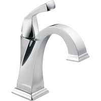 Delta Faucet Dryden Single Handle Bathroom Sink Faucet, Assorted Finishes Front_Three_Fourths_Angled_Right