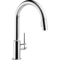 Delta Faucet Trinsic Single Handle High Arc Pull Down Sprayer Kitchen Faucet, Assorted Finishes