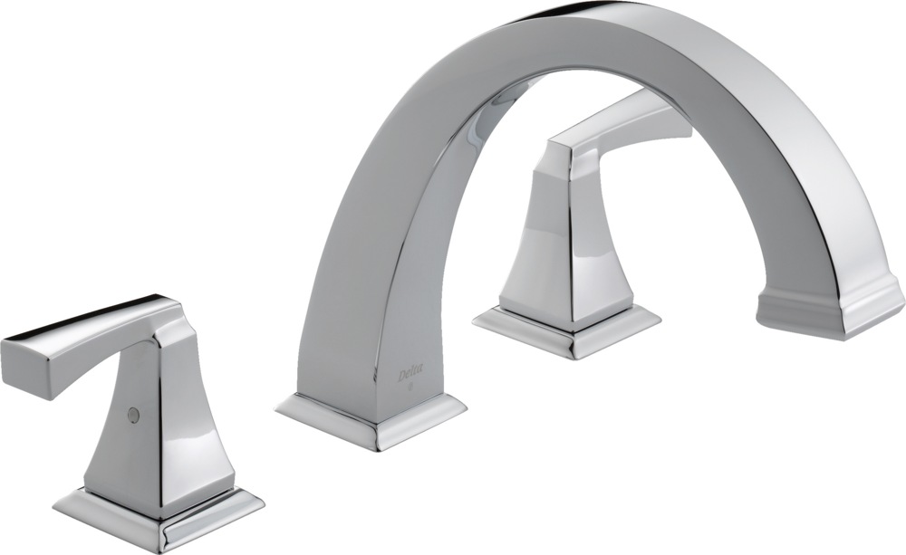 Delta Faucet Dryden Roman Double Handle Bathtub & Shower Faucet Trim