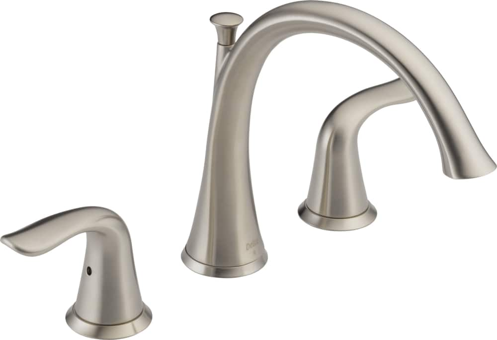 Delta Faucet Lahara® Roman Double Handle Bathtub & Shower Faucet Trim ...