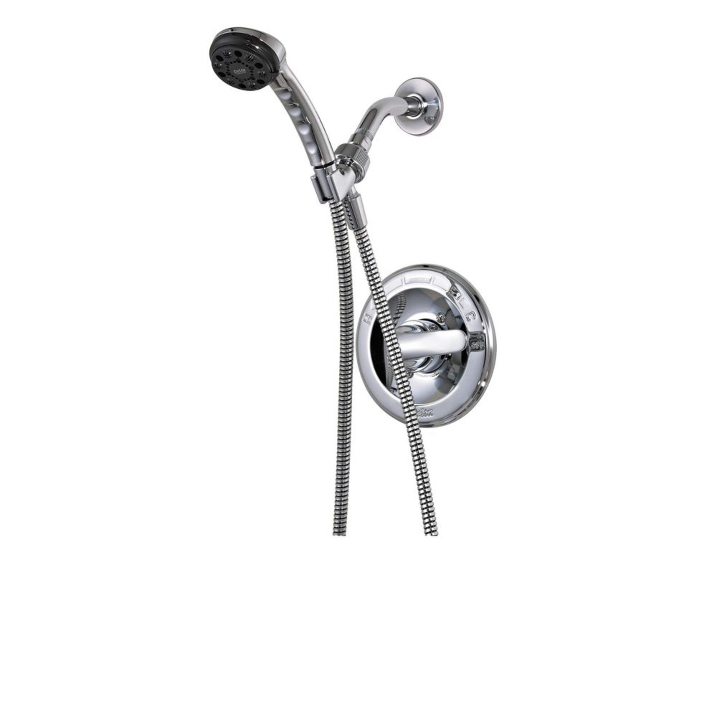 Delta Monitor® 14 Series Shower Complete Rough & Trim Kit, Chrome Front_Angled_Left