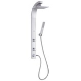 Pulse ShowerSpas Splash 3-Spray 2-Jet Shower System with Handshower & Showerhead Combo Kit, Chrome Front_Three_Fourths_Angled_Right