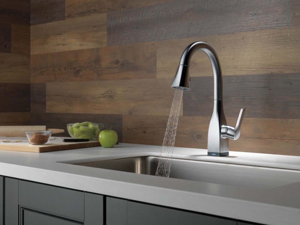 de bar Delta Mateo, 1 levier, acier inoxydable Arctic, avec