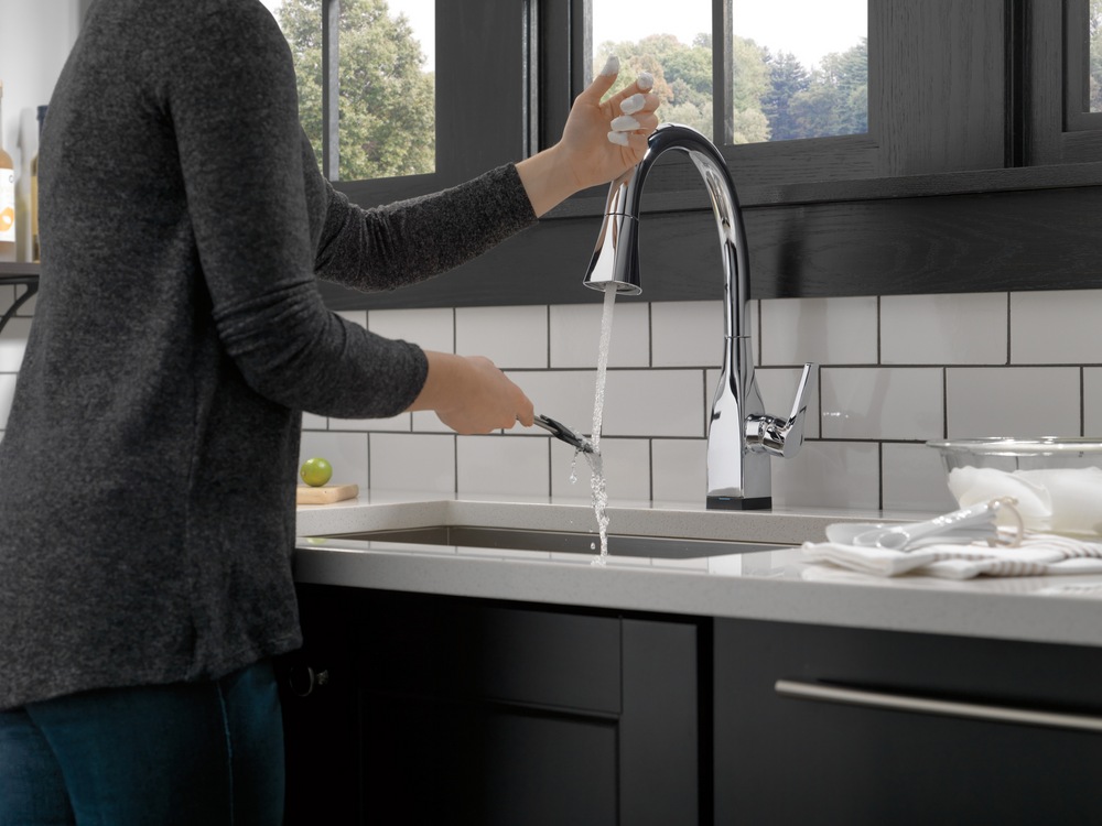 d'évier à bec rétractable Delta Faucet Mateo avec Touch20
