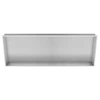 Pulse ShowerSpas Ultra-Thin Bath Shower Niche, 12-in x 36-in, Brushed Stainless Steel