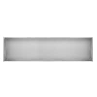 Pulse ShowerSpas Ultra-Thin Bath Shower Niche, 12-in x 48-in, Brushed Stainless Steel