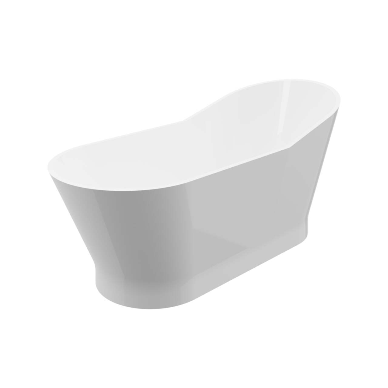 Simplicite Anti-Slip Rubber Bath Tub Mat, White, 16-in x 27-in