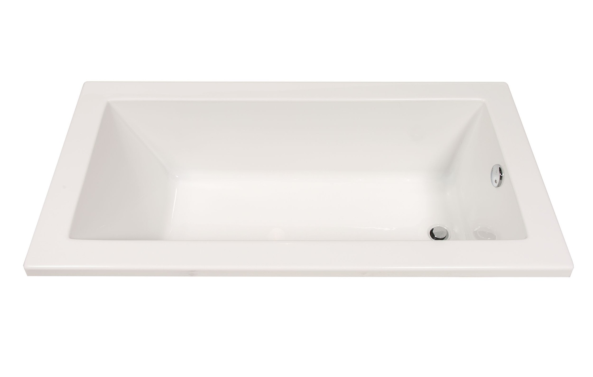 A&E Bath Sabine Contemporary Acrylic DropIn Bathtub, Textured Bottom, White, 60in Canadian Tire