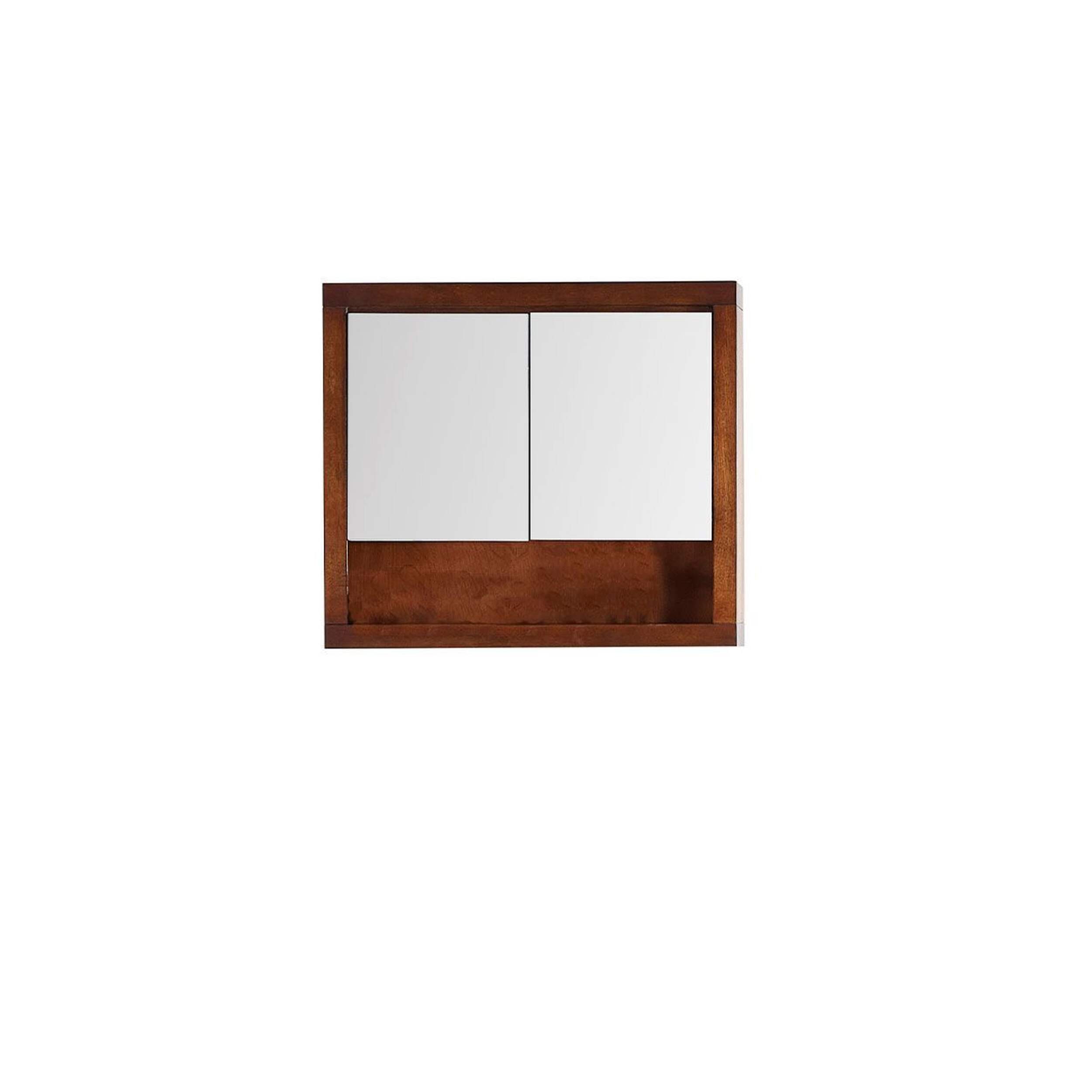 Meuble-lavabo avec miroir A&E Bath and Shower Angus, brun, 56 po Front_Flat