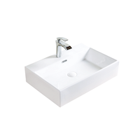 A&E Bath Raylee Ceramic Vessel Bathroom Sink/Basin with Overflow, Glossy White