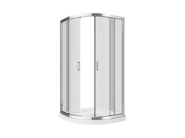 VIGO Elan Frameless Adjustable Sliding Shower Door with Clear