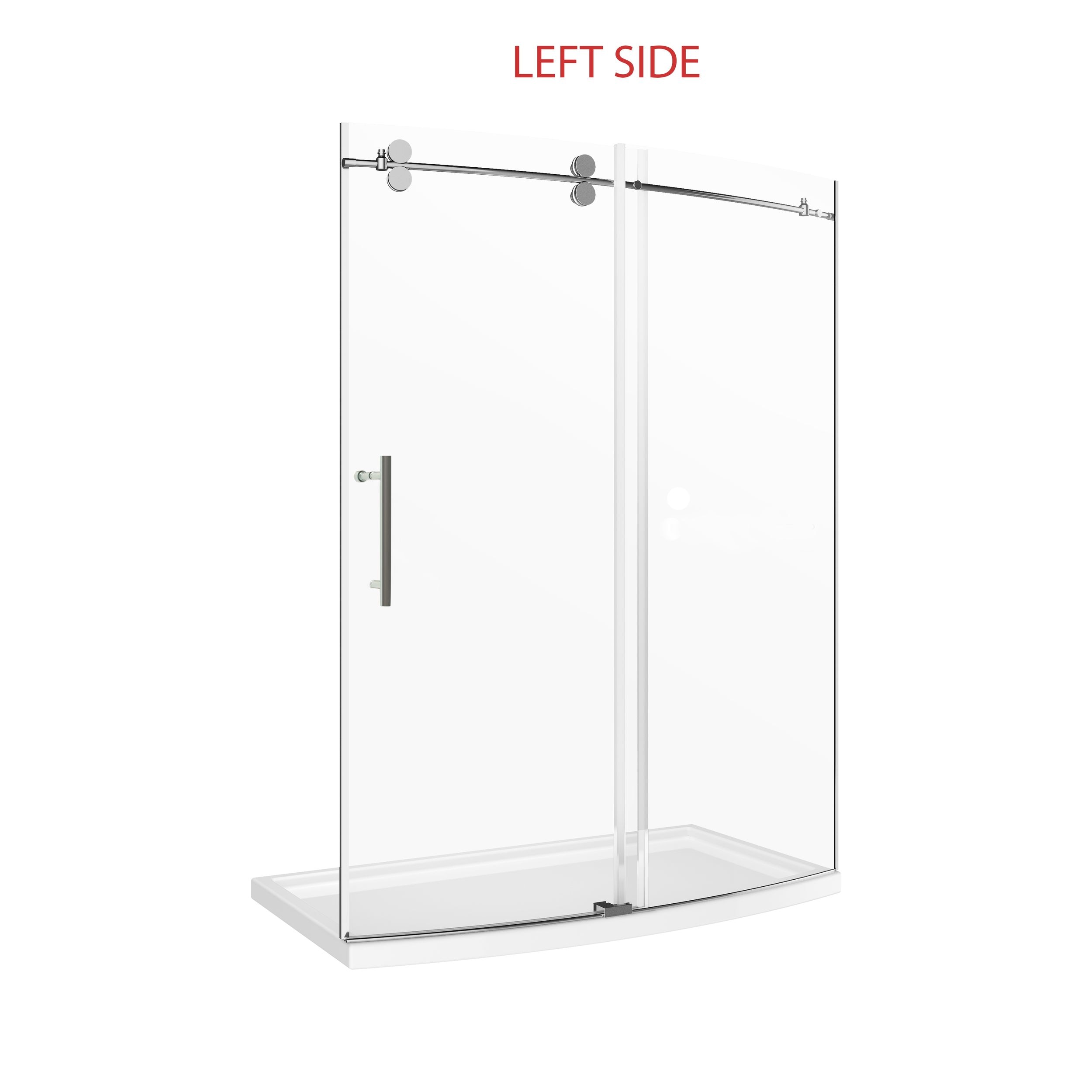 Brianna Acrylic Base Shower Enclosure Kit with Pivoting Door, Matte