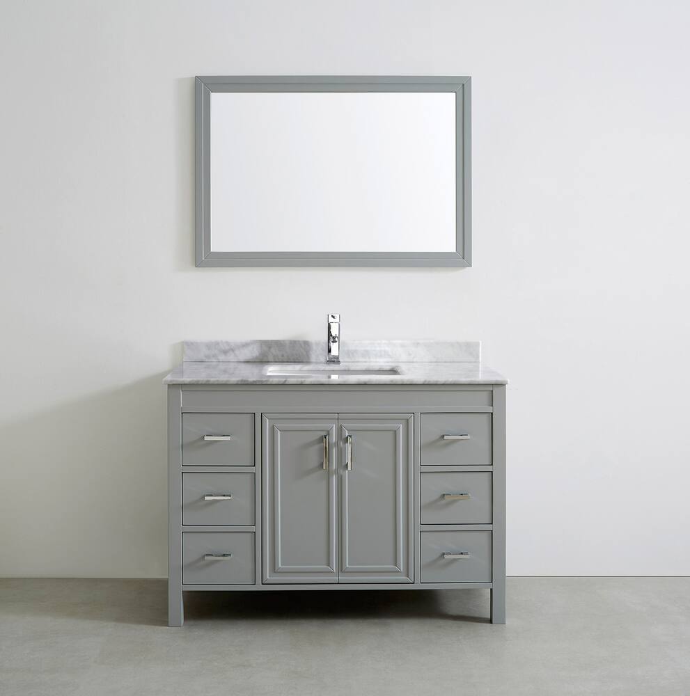 Urban Bathe Corniche Bathroom Vanity with Natural Marble Top, Oxford ...