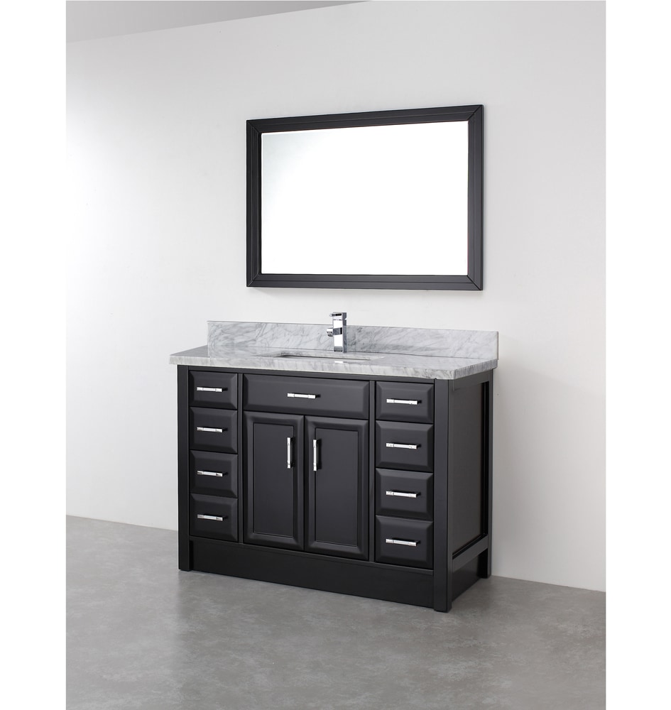 Urban Bathe Callan Bathroom Vanity with Natural Marble Top, Espresso