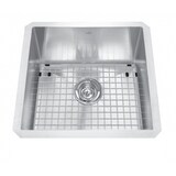 Évier simple sous comptoir Kindred Designer pour les bars et la préparation, acier inoxydable, 17 x 17 x 8&nbsp;po Overhead_Plunge