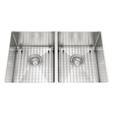 Évier double sous comptoir pour la cuisine Kindred Designer, 29 po Overhead_Plunge