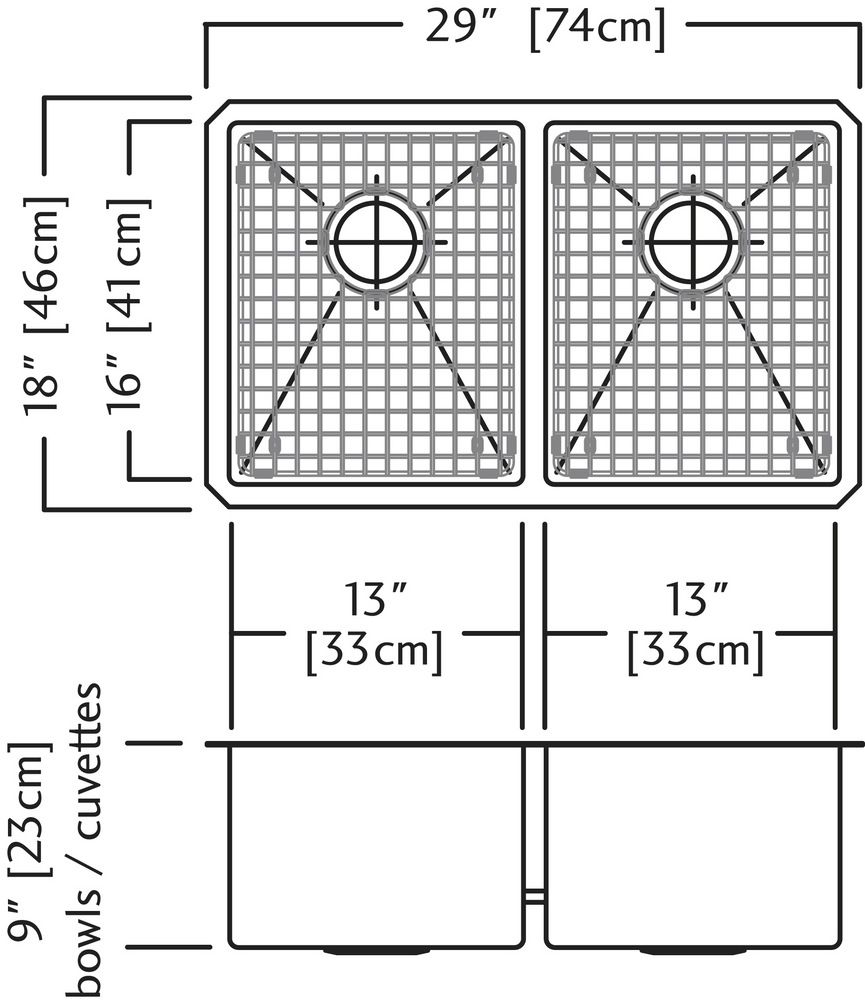Kindred Designer Kitchen Undermount Double Sink, 29in Canadian Tire