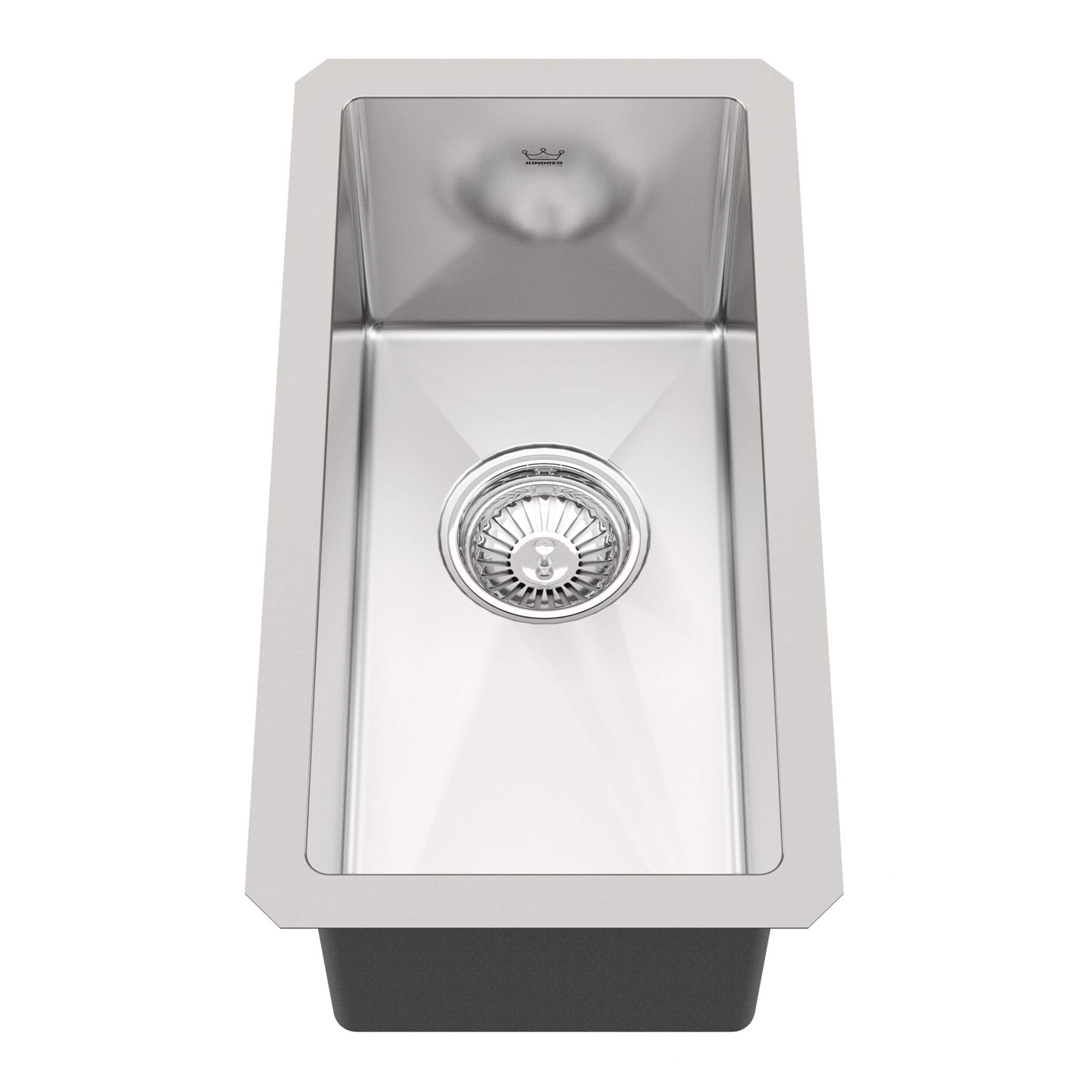 Kindred Designer Undermount Stainless Steel Single Bowl Bar & Prep Sink