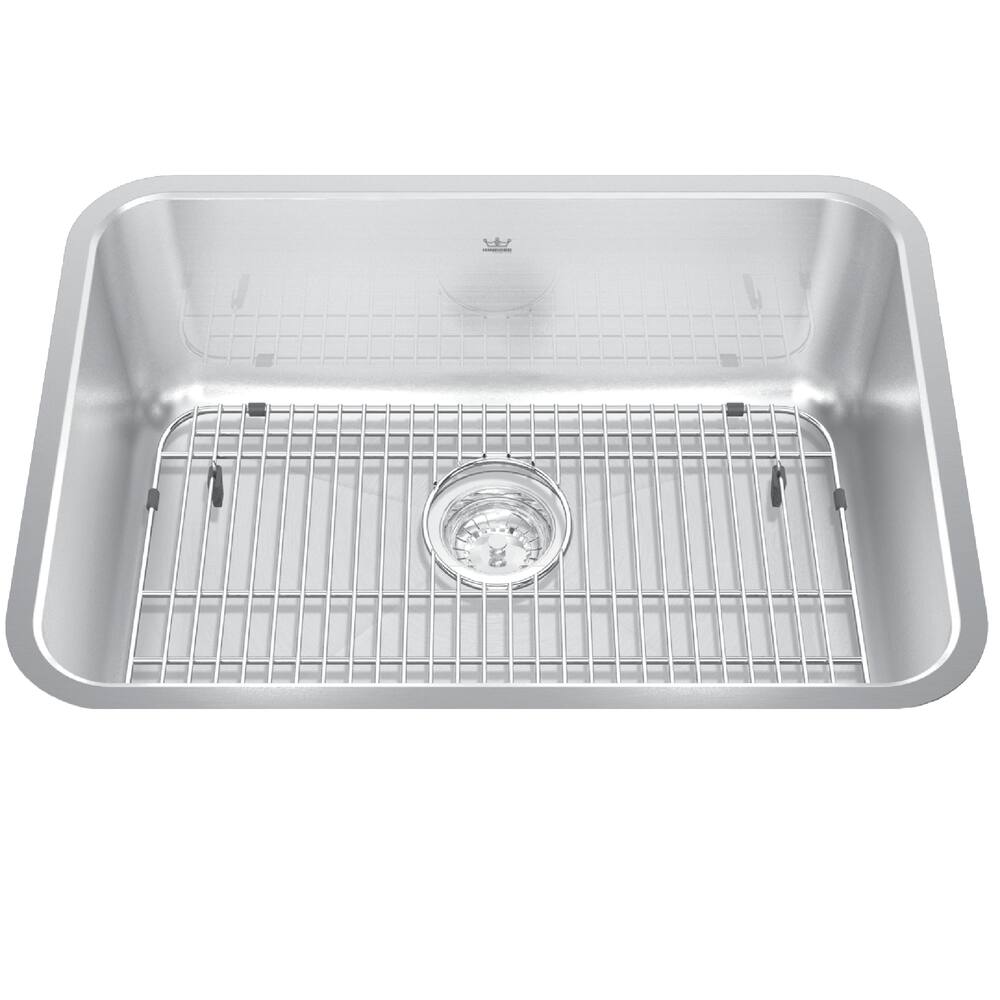 Kindred Undermount Stainless Steel Single Bowl Kitchen Sink 19x25x9 In   Kindred Single Bowl Undermount Sink 18g Crease Bowl Bottom 51db95a2 0acb 44d6 9b18 98759ba1ac5e 