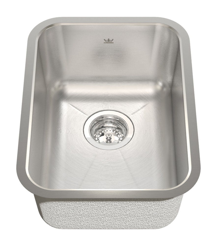 Kindred Radiant Silk Undermount Stainless Steel Single Bowl Kitchen