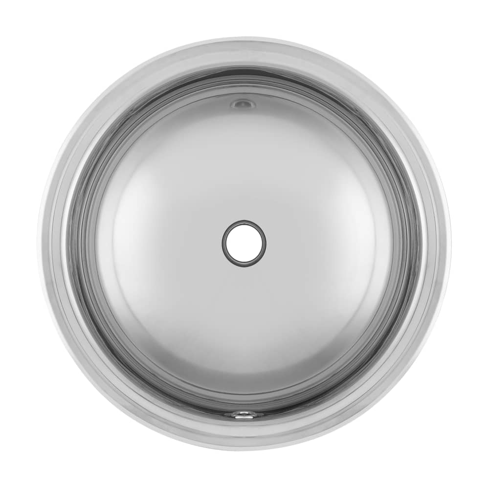 Kindred Vanity Bathroom Top Mount Circular Sink 16 In Canadian Tire   Kindred 18 Gauge Stainless Steel Drop In Vanity Basin 0ff47169 6e1c 4706 991d 1b64200f79ec 