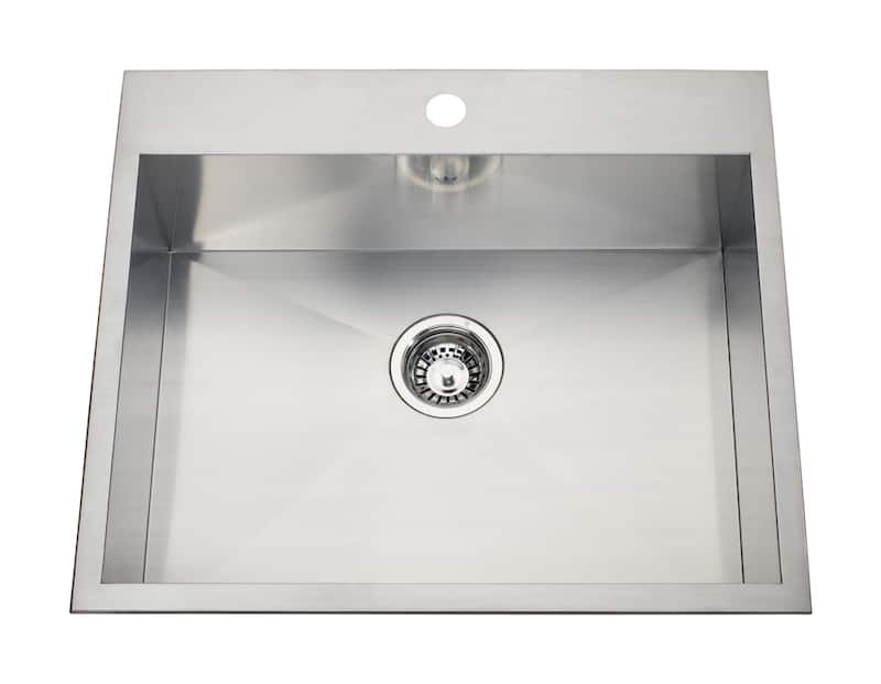 kindred steel queen top mount double offset kitchen sink