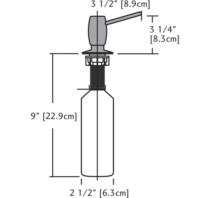 Kindred Top Load Counter Mount Soap Dispenser, Assorted Finishes