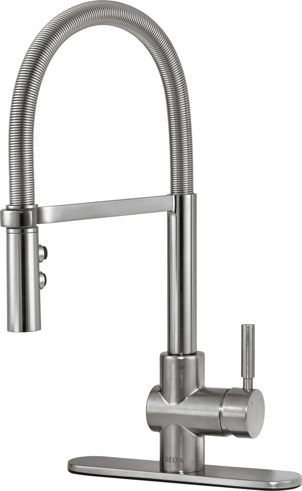 Delta Faucet Struct Single Handle Pull Down Kitchen Faucet, Arctic