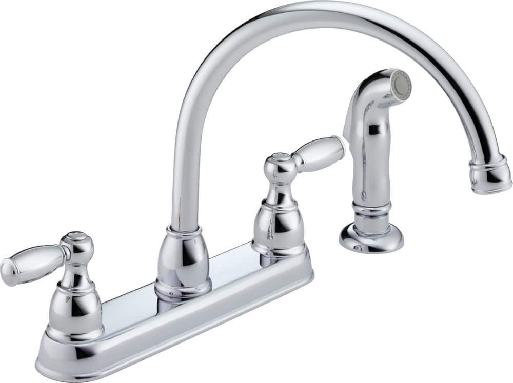 Peerless 2-Handle Kitchen Faucet with Spray, Chrome | Canadian Tire