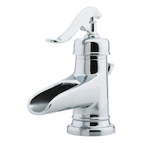 Robinet de lavabo à levier unique Pfister Ashfield, chrome poli Front_Angled_Left