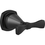 Delta Vero Matte Black Double Robe Hook with Mounting Hardware Front_Angled_Right