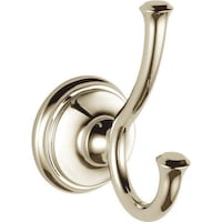 Delta Cassidy Robe Hook, Single Front_Angled_Right