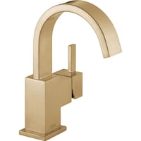 Delta 1HDL Centerset Lavatory Faucet, Champagne Bronze Front_Angled_Right