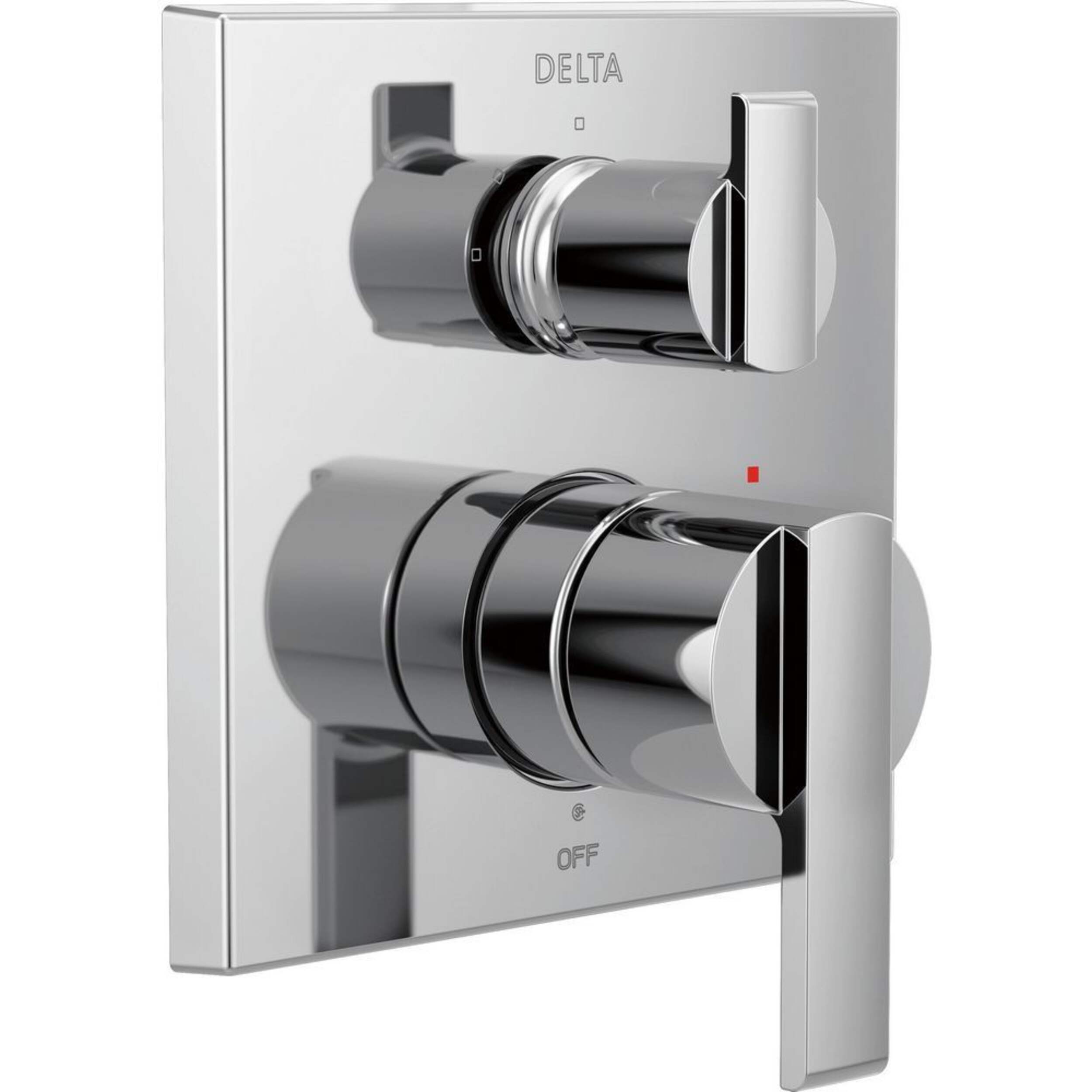 Delta Angular 14-Series Valve Trim with Integrated Diverter, Chrome Front_Angled_Right