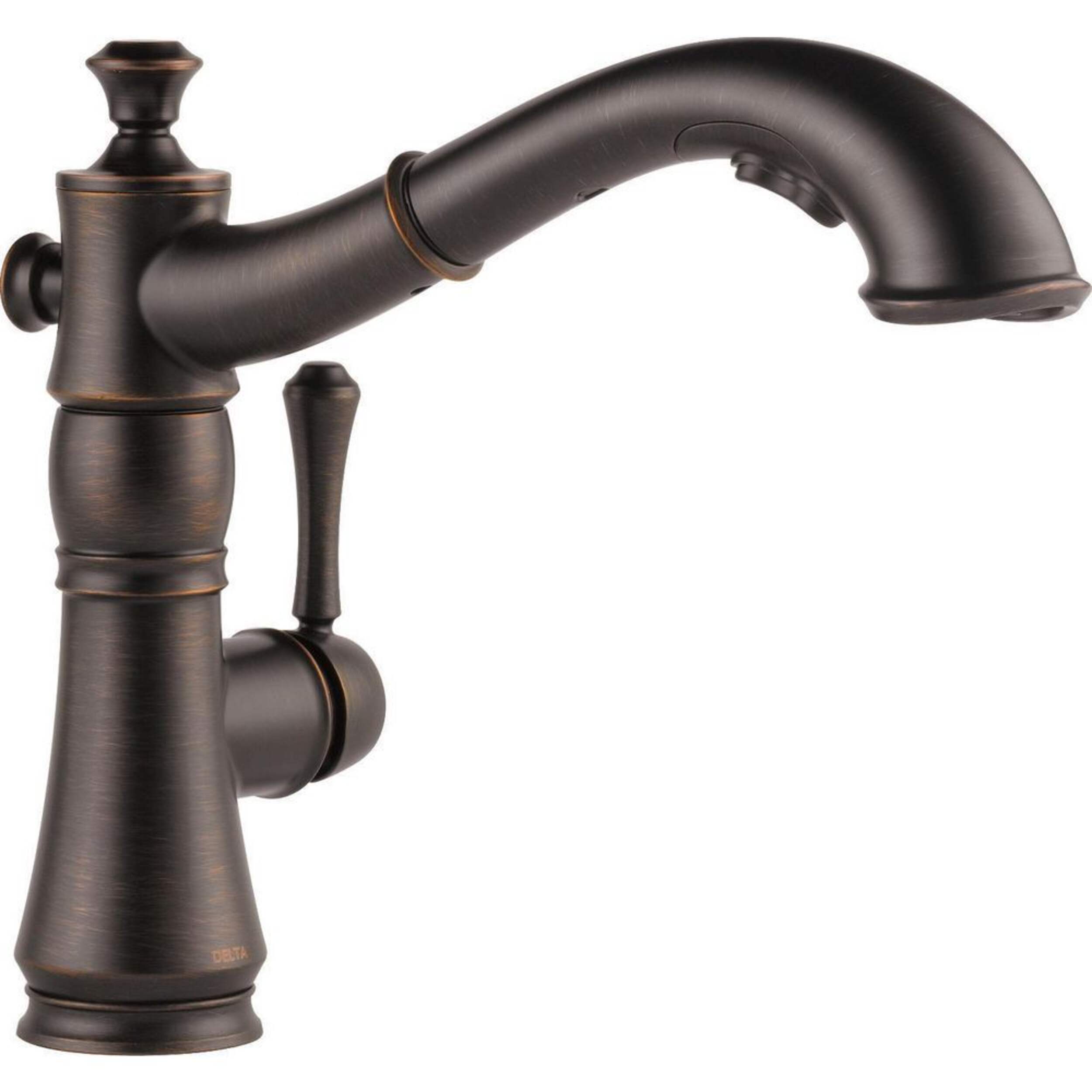 Delta Single Handle Pull-Out Kitchen Faucet, Venetian Bronze Front_Angled_Right
