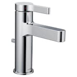 Moen® Vichy  Single Handle Single Hole Bathroom Sink Faucet, Chrome Front_Angled_Right