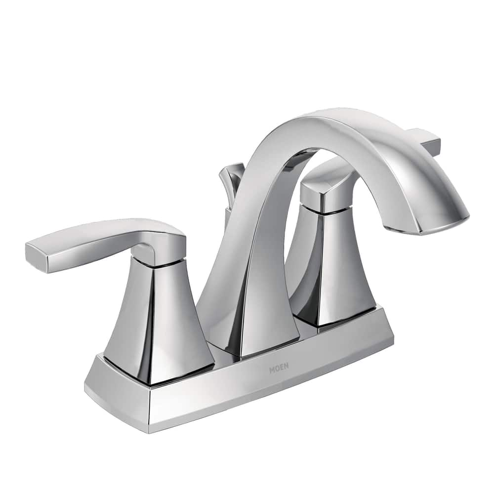 Moen® Voss Double Handle High Arc 4in Centerset Bathroom Sink Faucet