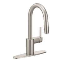 Moen® Align Single Handle High Arc Pull Down Sprayer Kitchen Faucet, Stainless Steel Front_Angled_Right