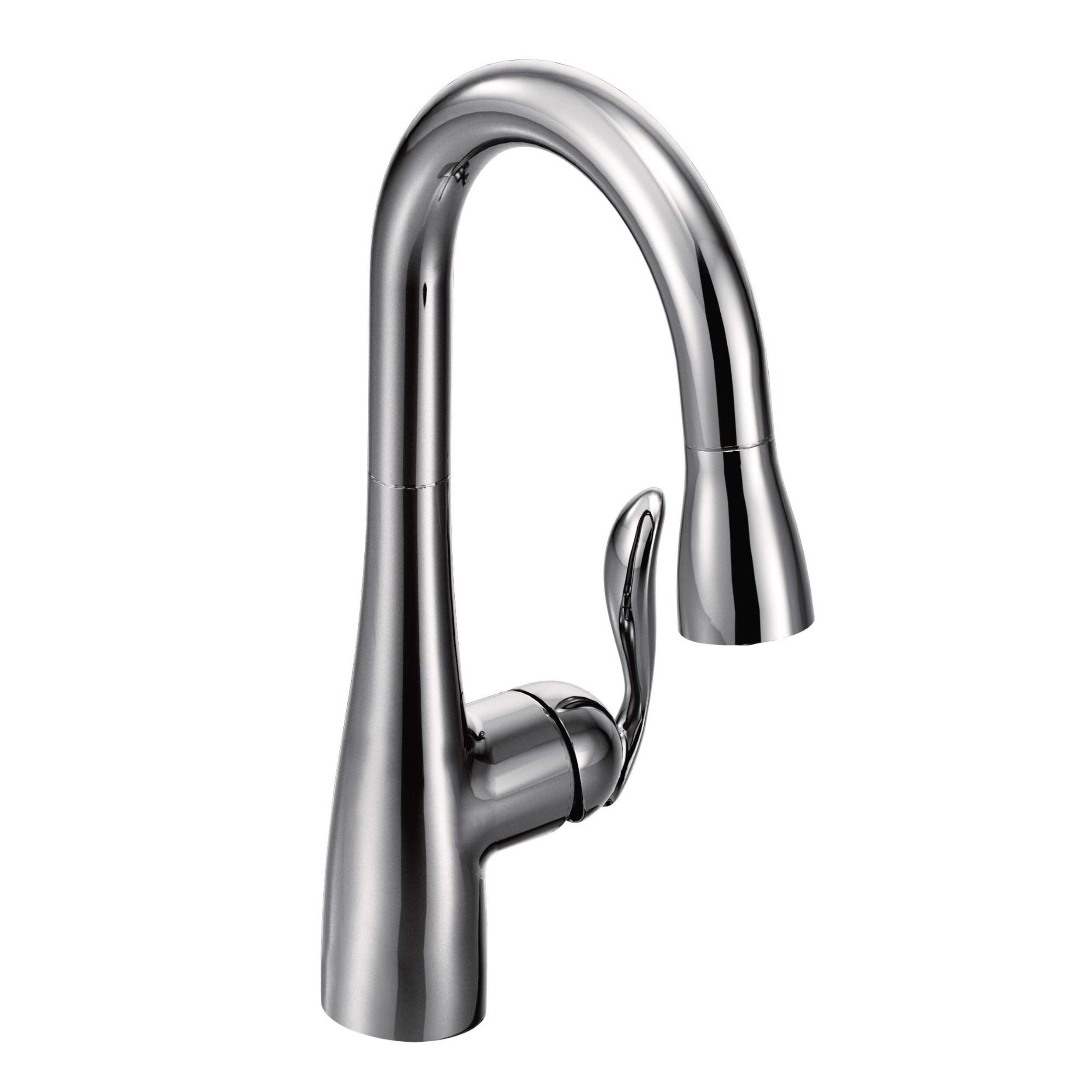 Moen Arbor 1-Handle Bar Faucet with Reflex, Chrome Front_Angled_Right