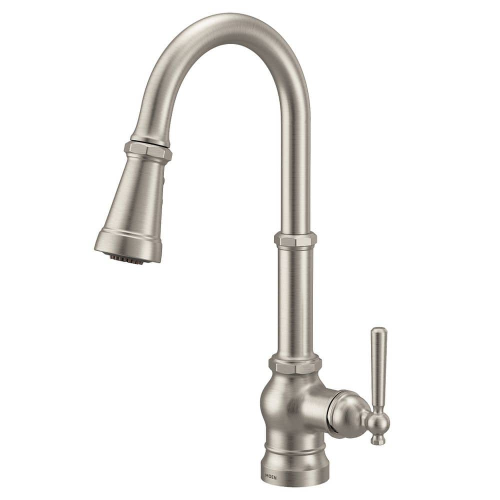 Moen® Paterson Single Handle High Arc Pull Down Spot-Resist Sprayer ...